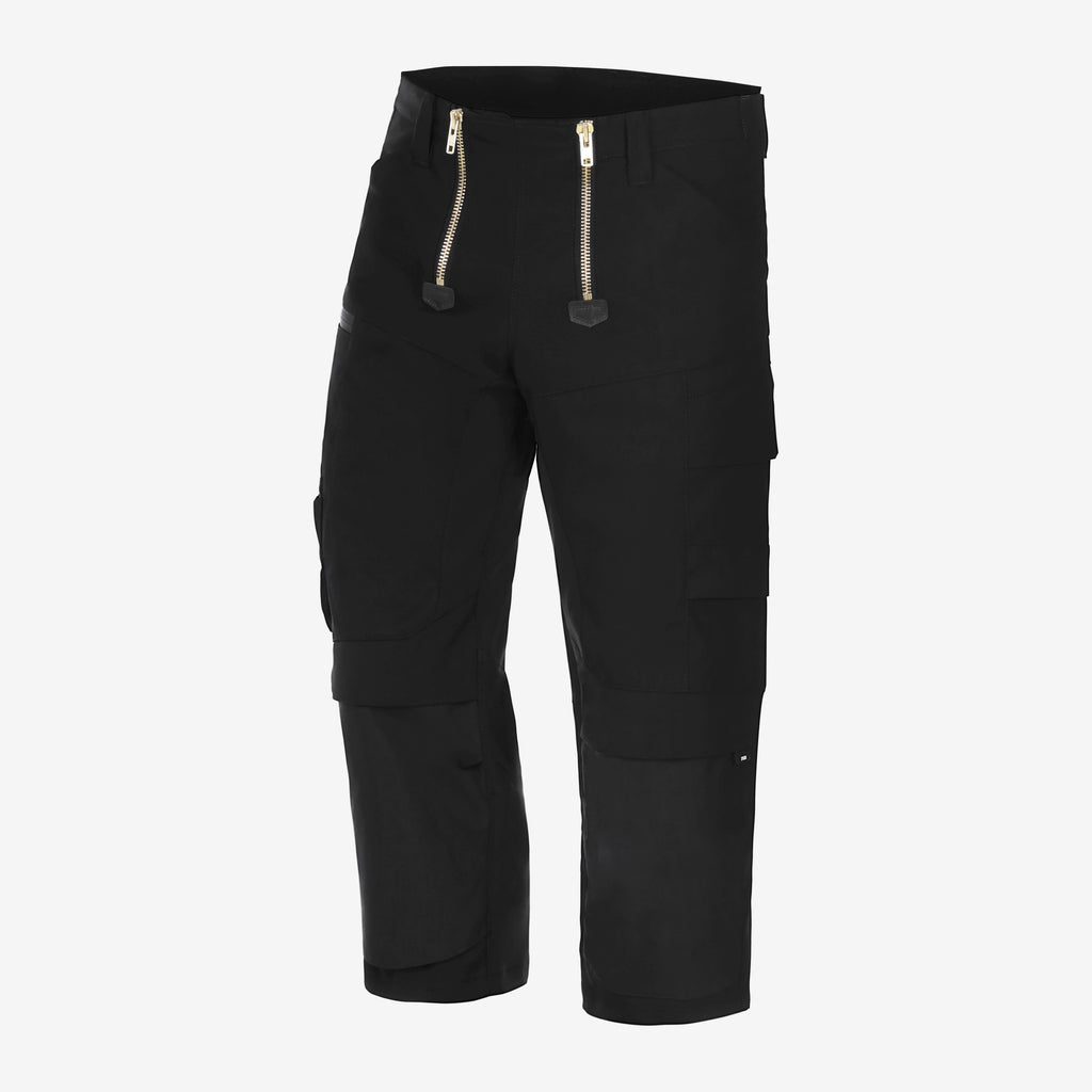 Vorderansicht FHB Piratenhose LOU in Schwarz mit Zunftdesign