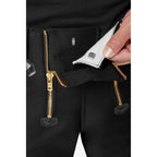 FHB Zunfthose 70004 INGO Zwirn-Doppel-Pilot Fb. schwarz Englisch Leder m. Schlag