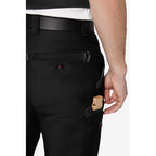 FHB Zunfthose 70008 HUBERT Zwirn-Doppel-Pilot Fb. schwarz Englisch Leder Hose