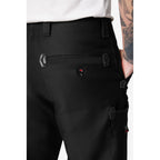 FHB Zunfthose 70086 KLAUS Zwirn-Doppel-Pilot Fb. schwarz Englisch Leder m. Knietasche