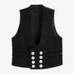 FHB Zunftweste 70016 DETLEF Zwirn-Doppel-Pilot Weste Fb. schwarz Dachdecker