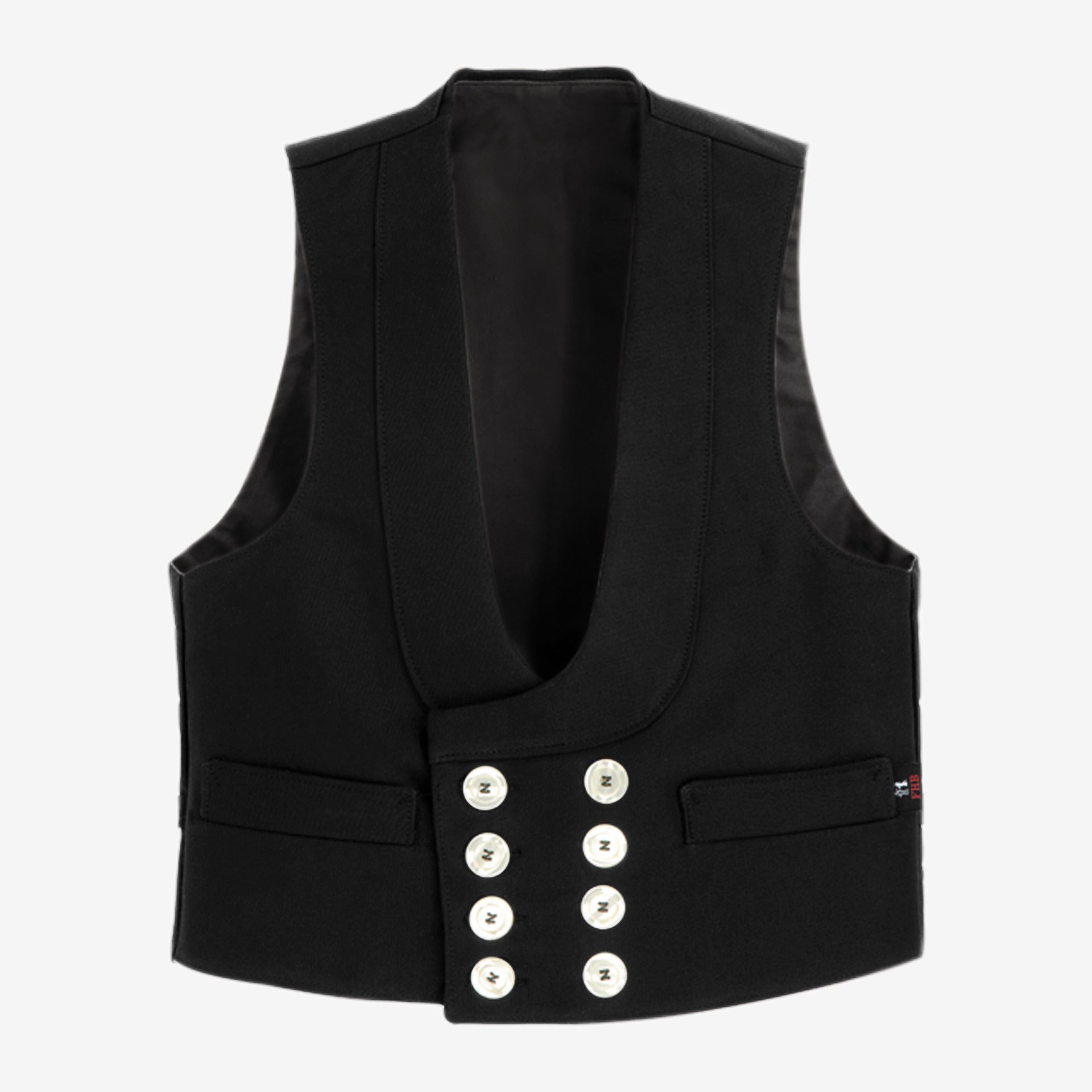 FHB Zunftweste 70016 DETLEF Zwirn-Doppel-Pilot Weste Fb. schwarz Dachdecker