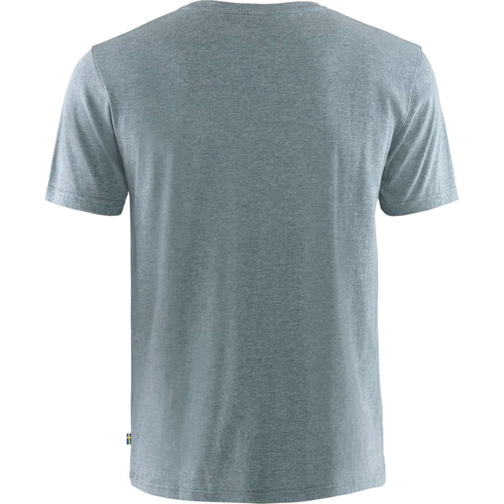 Rückansicht Fjällräven Herren T-Shirt in Blue Melange
