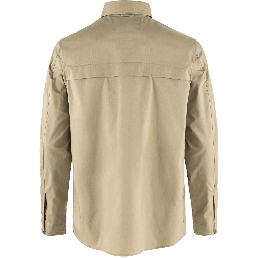 Rückansicht Fjällräven Abisko Trail Shirt LS mit Belüftungsöffnung
