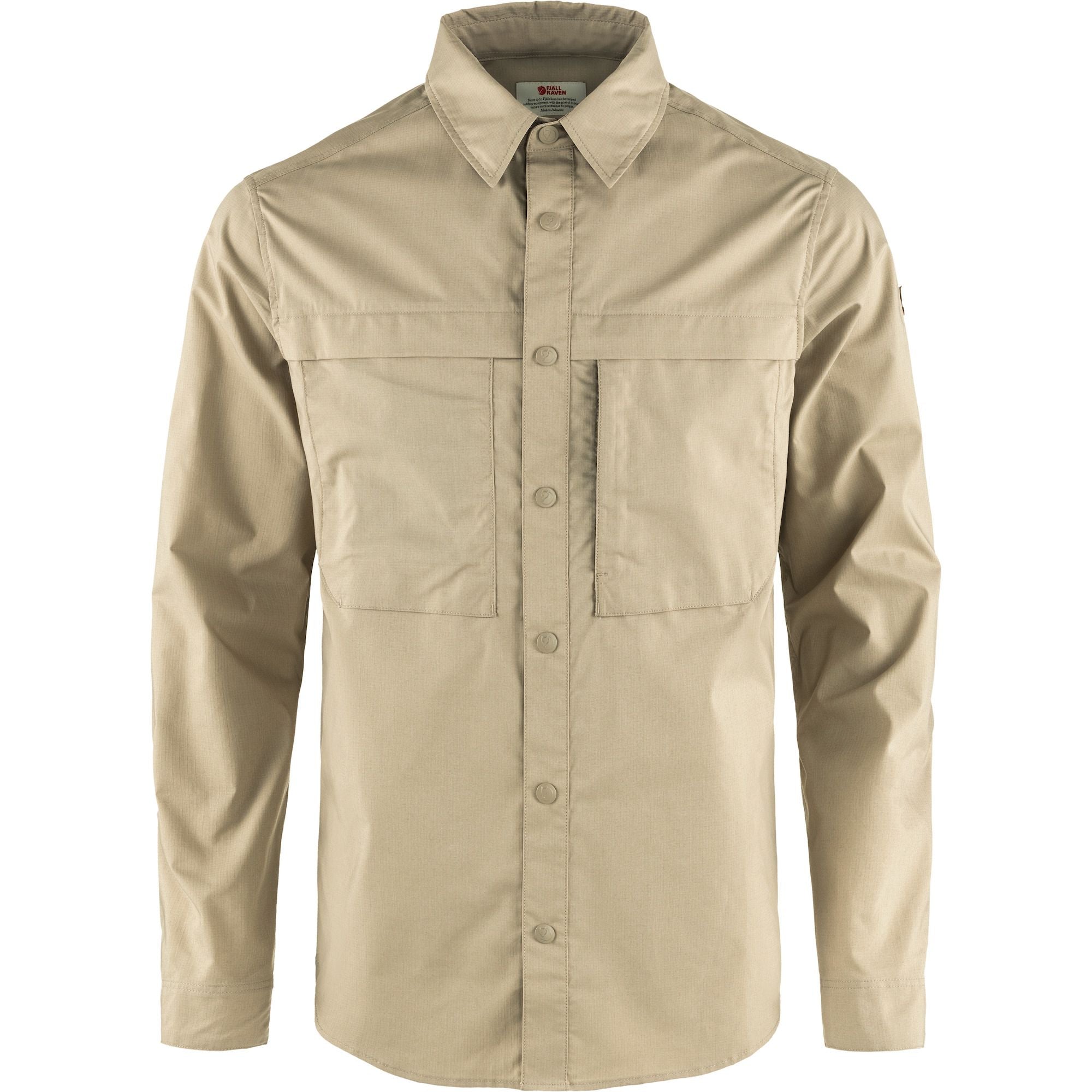 Vorderansicht Fjällräven Abisko Trail Shirt LS Herren Fossil

