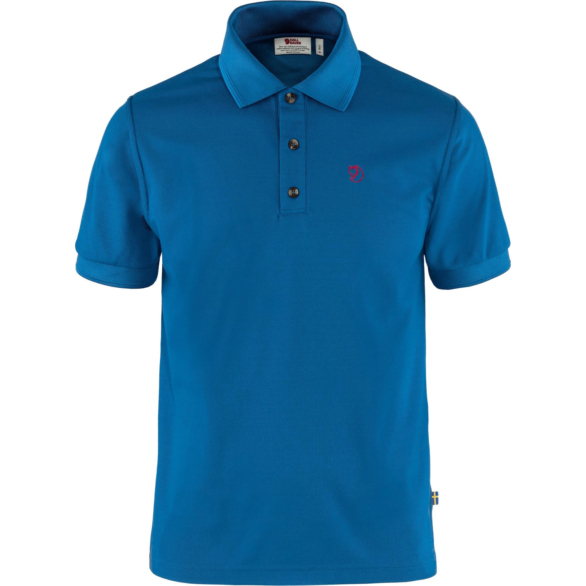 Fjällräven Crowley Polo Pique Shirt 81783 alpine blue Herren Funktionsshirt