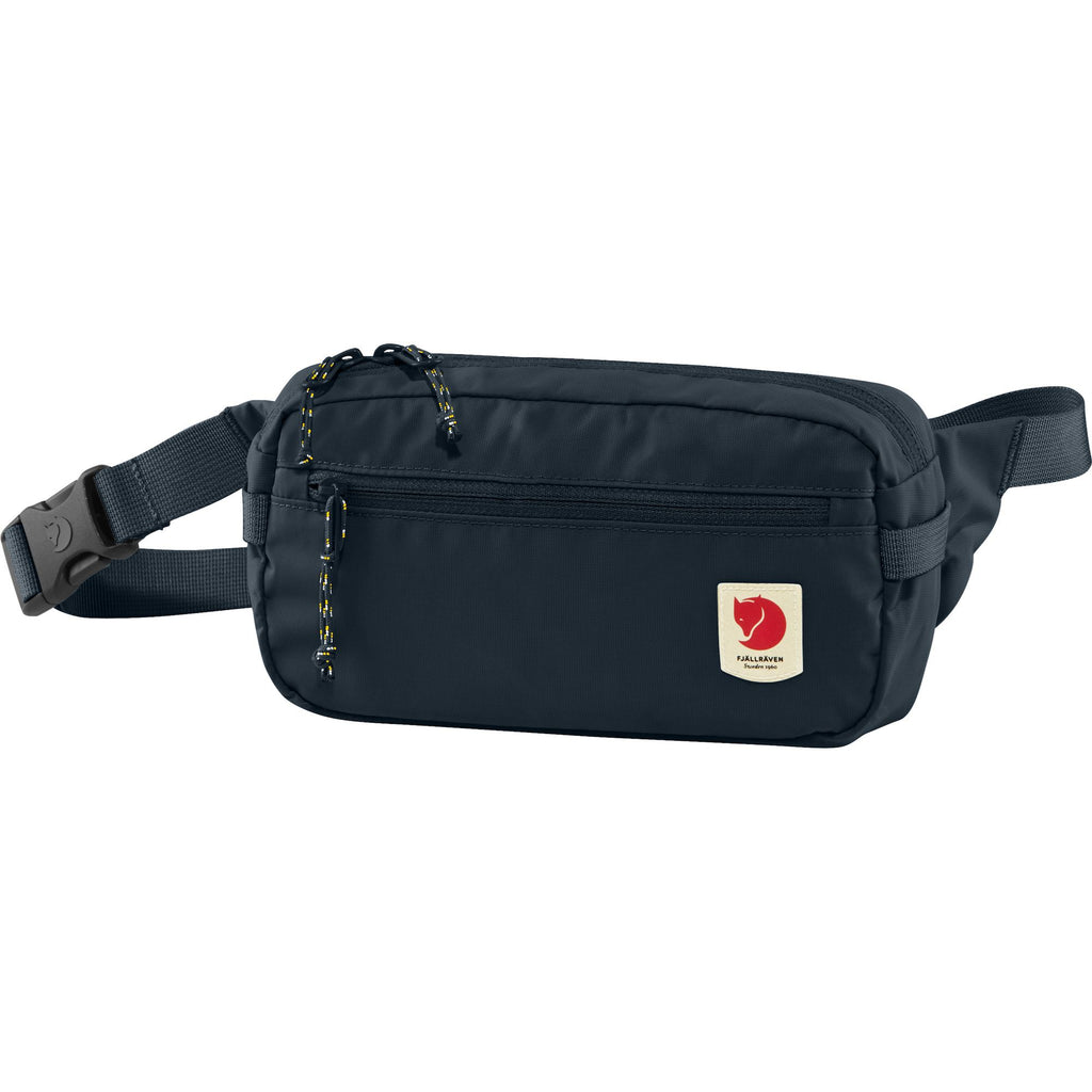 Fjällräven High Coast Hip Pack in Blau – wasserdichte Hüfttasche mit Hauptfach und Mesh-Rückseite