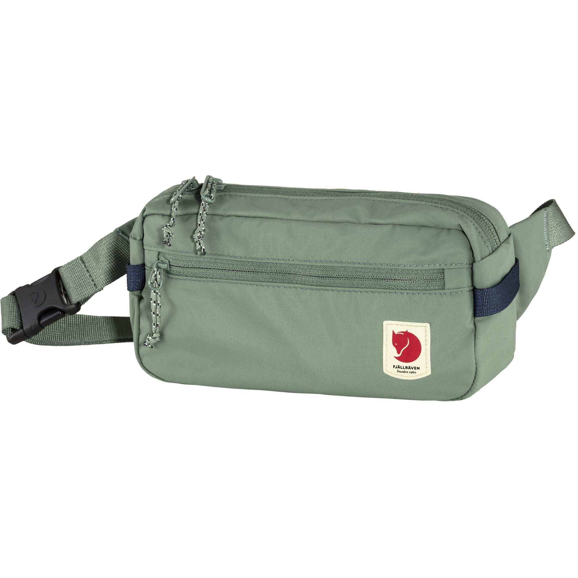 Fjällräven High Coast Hip Pack in Grün – minimalistische Gürteltasche mit verstellbarem Bauchgurt