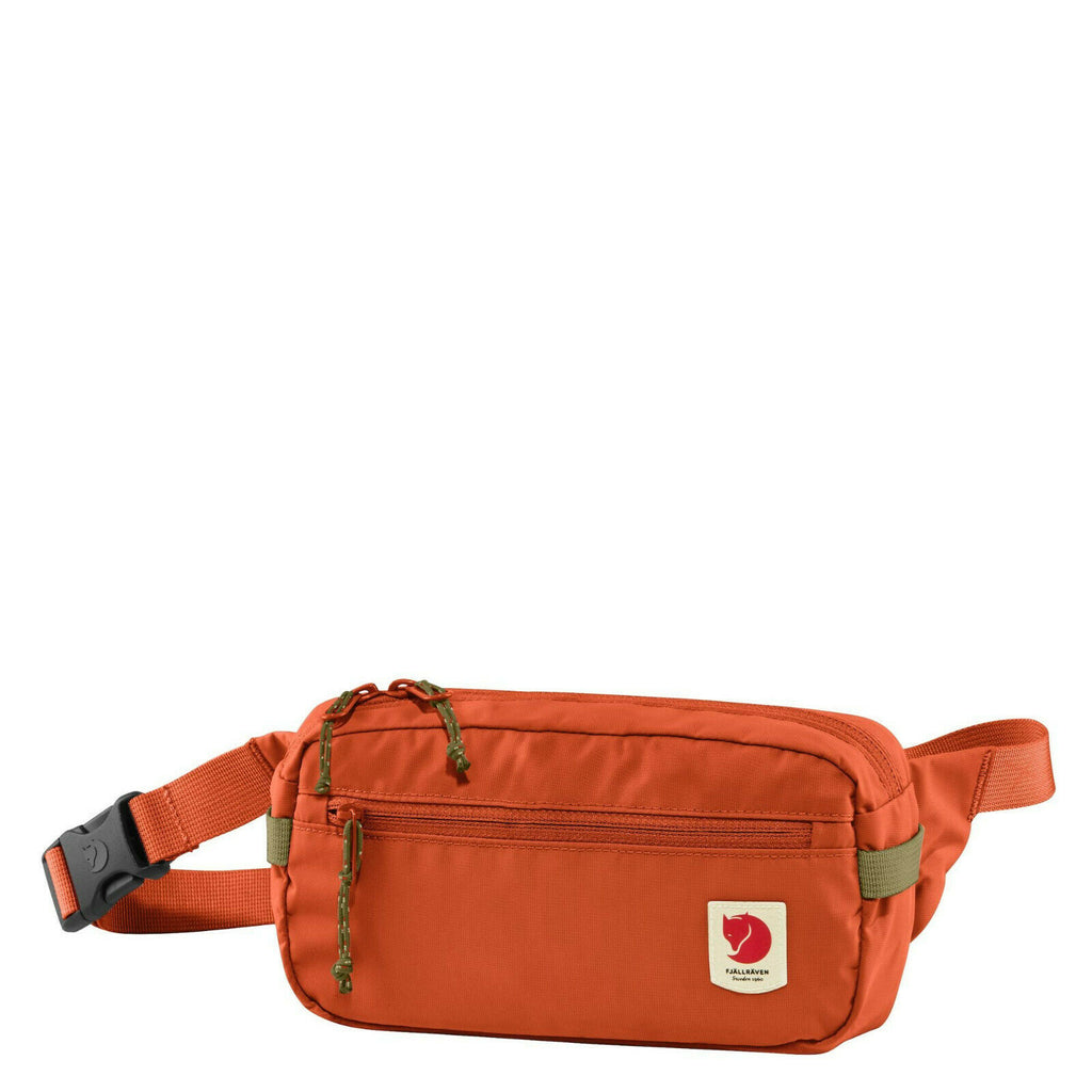 Fjällräven High Coast Hip Pack in Orange – kompakte, wasserdichte Hüfttasche aus recyceltem Polyamid