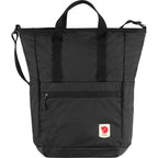 Fjällräven High Coast Totepack in Schwarz in Vorderansicht, stehend 