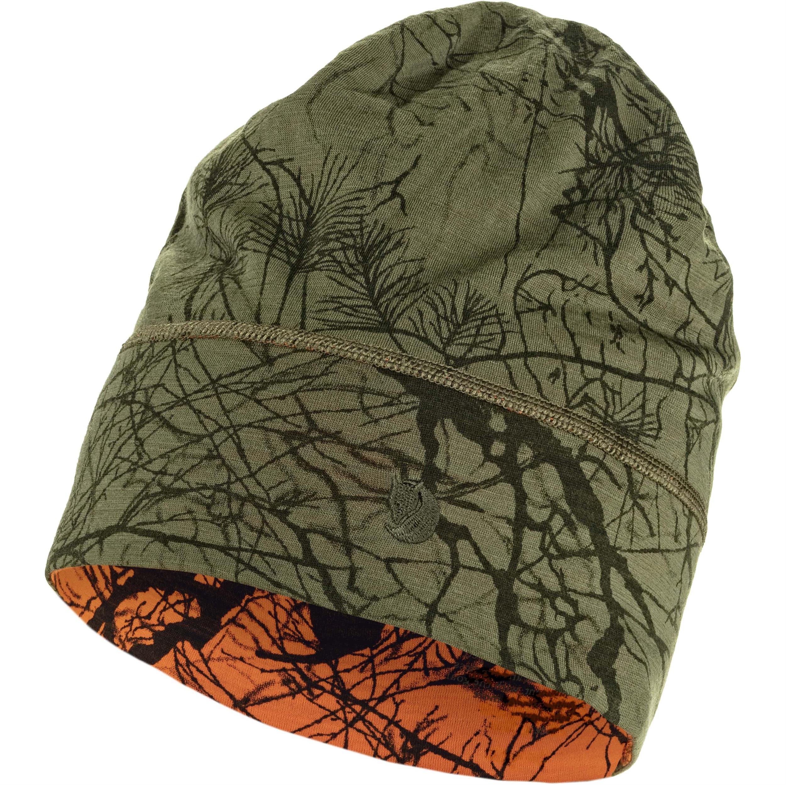 Vorderansicht der Fjällräven Lappland Beanie in Green Camo