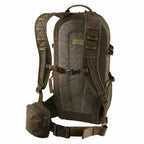 Rückansicht mit gepresster Wollrückseite und Tragesystem