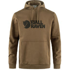 Fjällräven Logo Hoodie wood brown, Vorderansicht