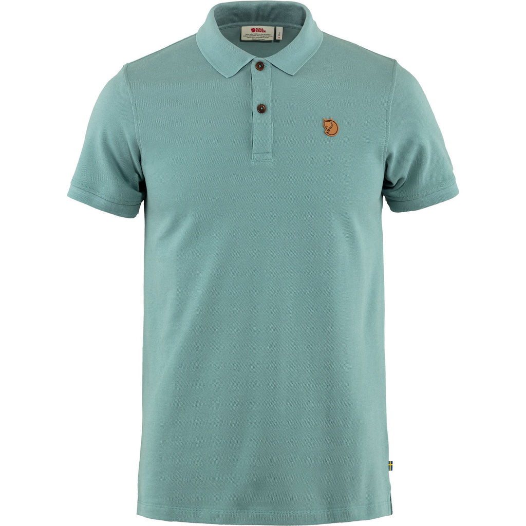 Fjällräven Övik Polo Pique Shirt SS 81511 clay blue Herren Polohemd Shirt