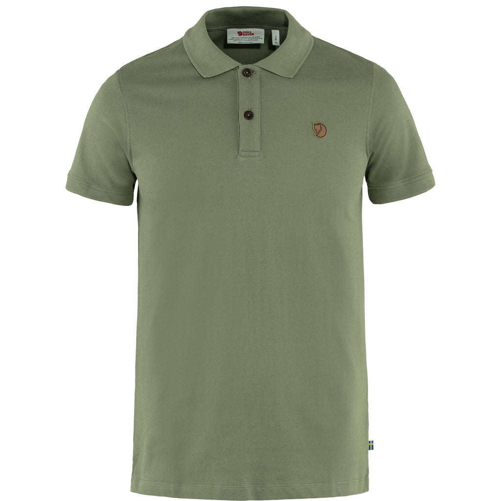 Fjällräven Övik Polo Pique Shirt SS 81511 green Herren Polohemd Kurzarm Shirt