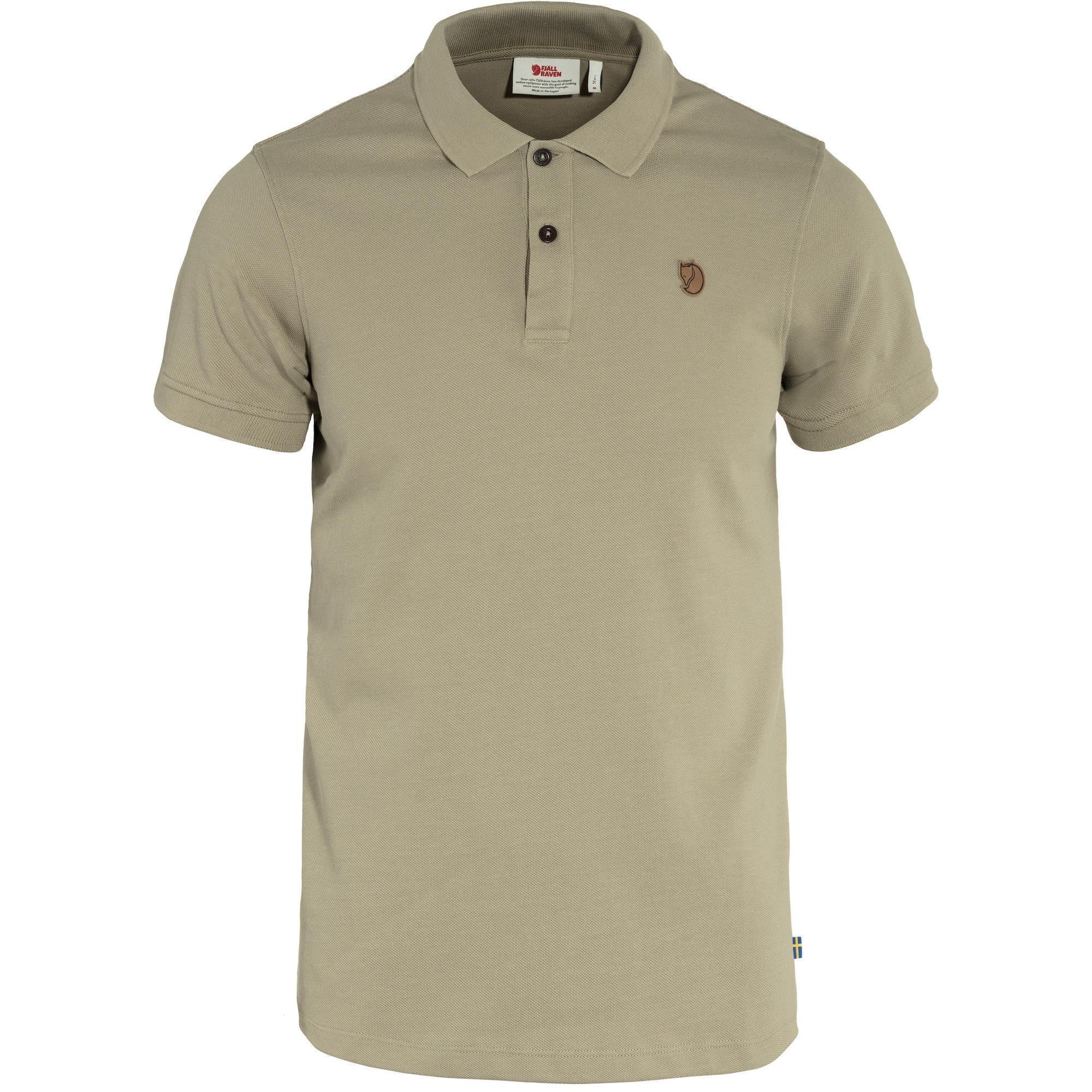 Fjällräven Övik Polo Pique Shirt SS 81511 sand stone Herren Polohemd Kurzarm  Shirt