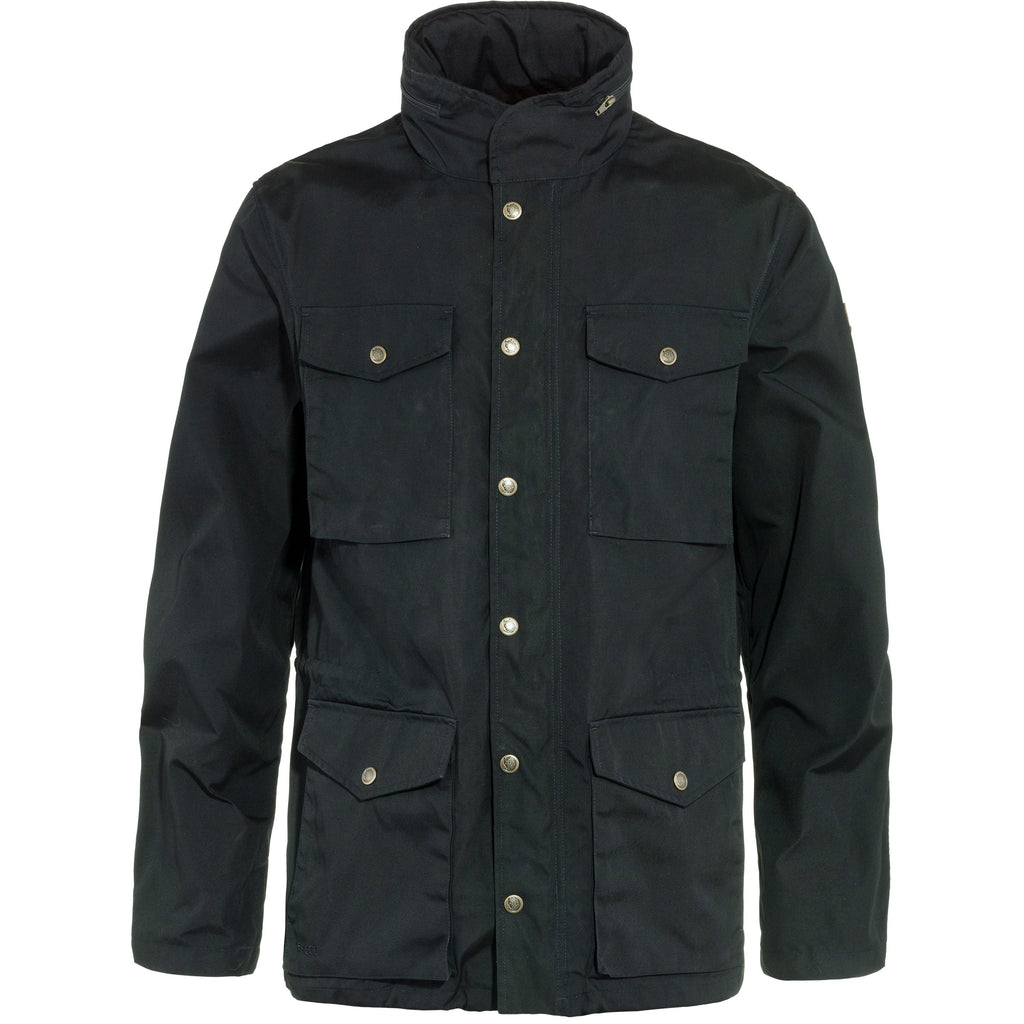 Vorderansicht Fjällräven Räven Jacket Herren Black Outdoorjacke
