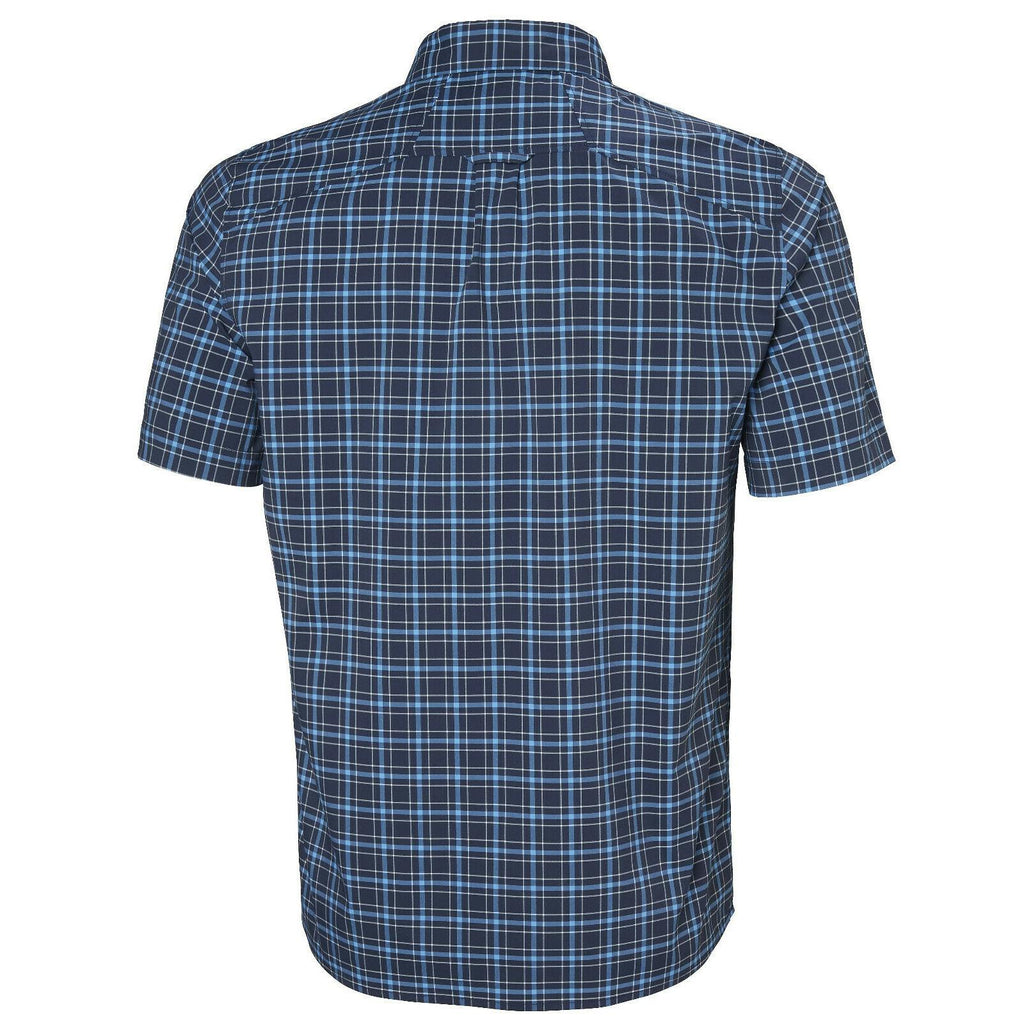 HH Helly Hansen Fjord QD SS Shirt 34048 navy check Herren Halbarmhemd