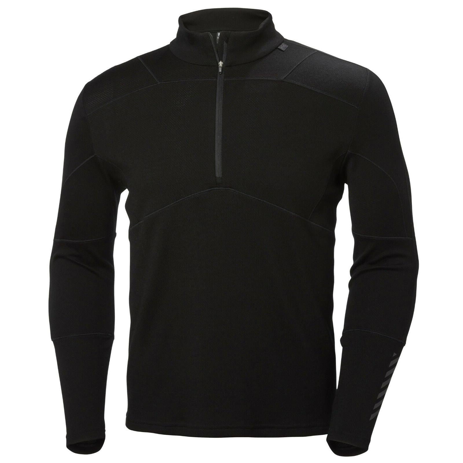 HH Helly Hansen Lifa Merino Half Zip 48318 schwarz Herren Rolli Funktionswäsche