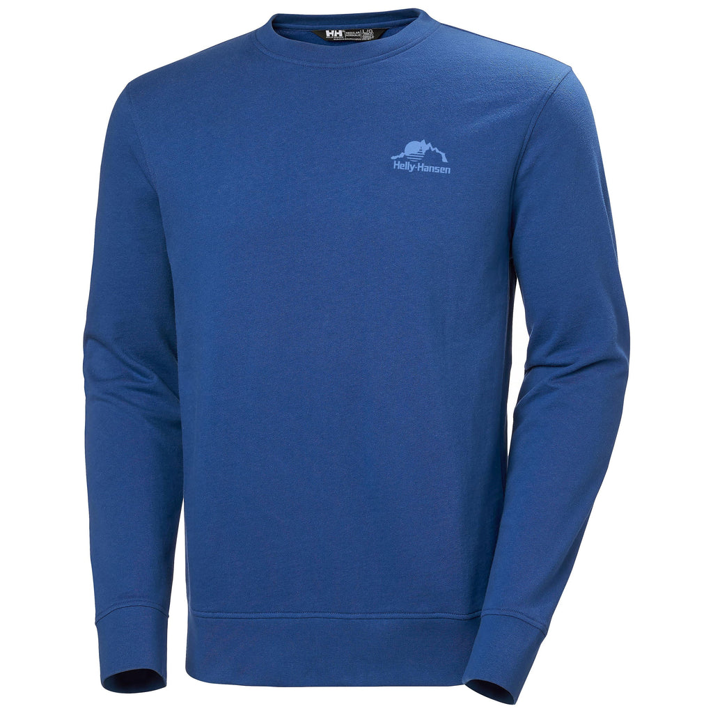 Vorderansicht Nord Graphic Crew Sweatshirt deep fjord mit HH-Grafik