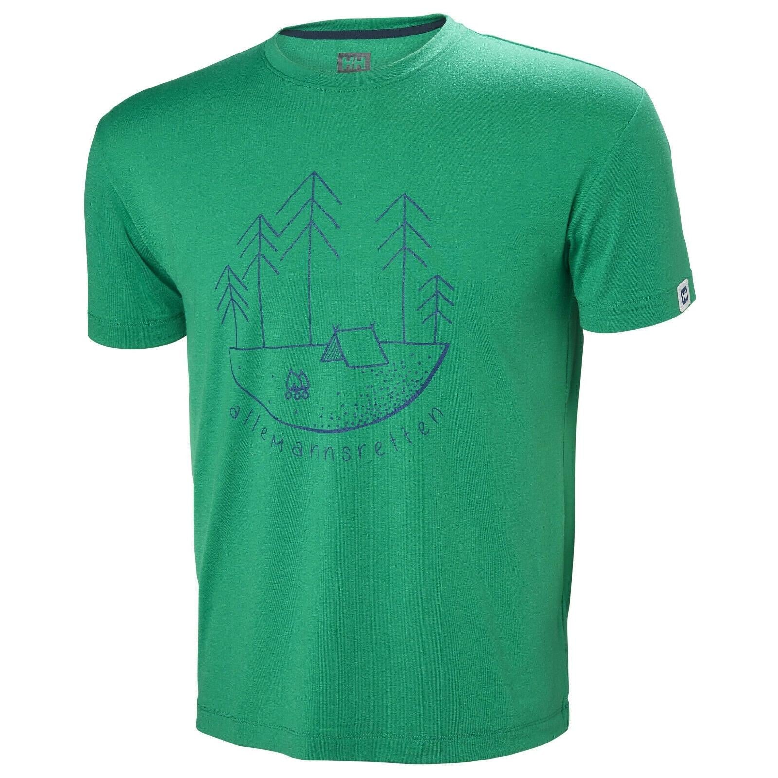HH Helly Hansen Skog Graphic T-Shirt 62856 pepper green Brand Shirt Logo T-Shirt