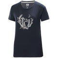 HH Helly Hansen Skog Graphic T-Shirt Women 62877 navy Brand Shirt Logo T-Shirt