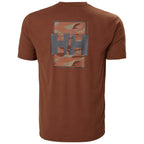 HH Helly Hansen Skog recycled Graphic T-Shirt 63082 iron oxide Brand Logo T-Shirt