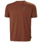 HH Helly Hansen Skog recycled Graphic T-Shirt 63082 iron oxide Brand Logo T-Shirt