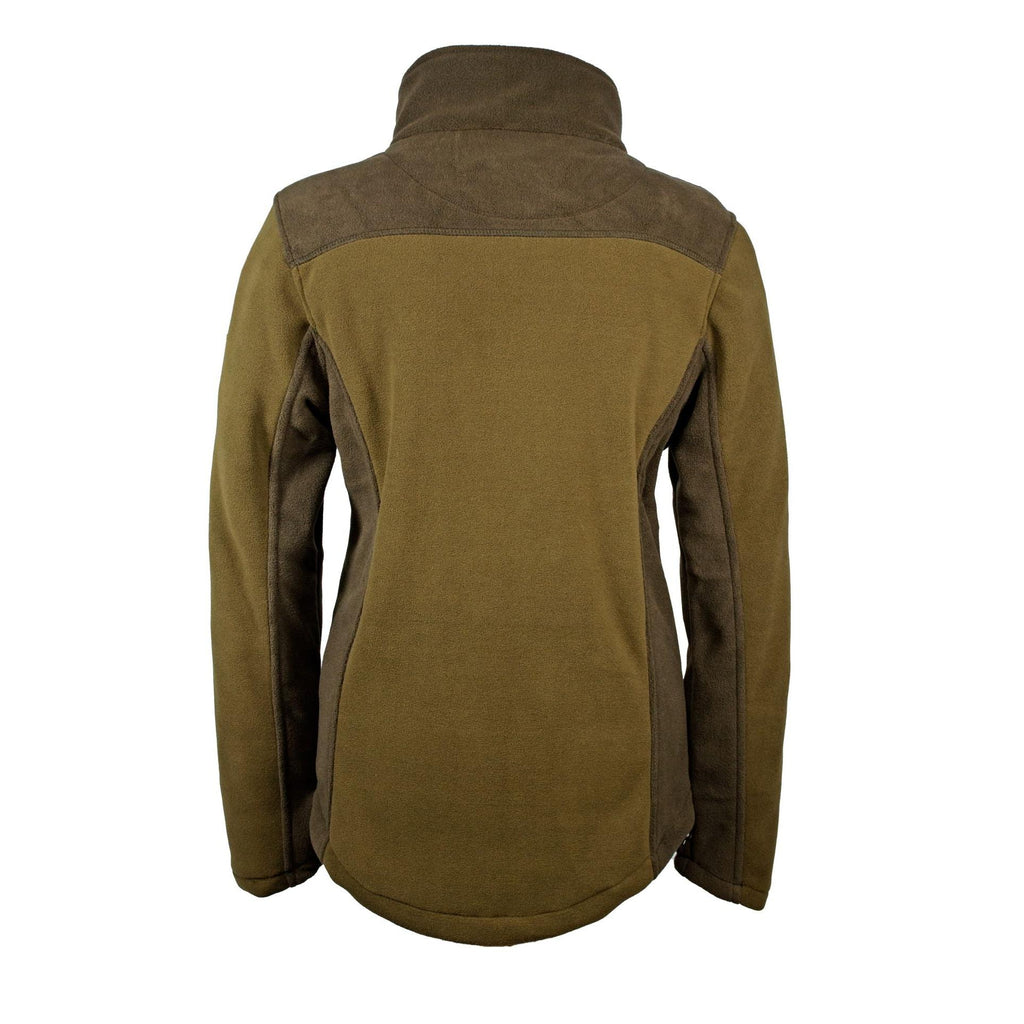 HUBERTUS Damen Fleecejacke EIFEL zweifarbig oliv/braun Jacke Jagdjacke Damenjacke