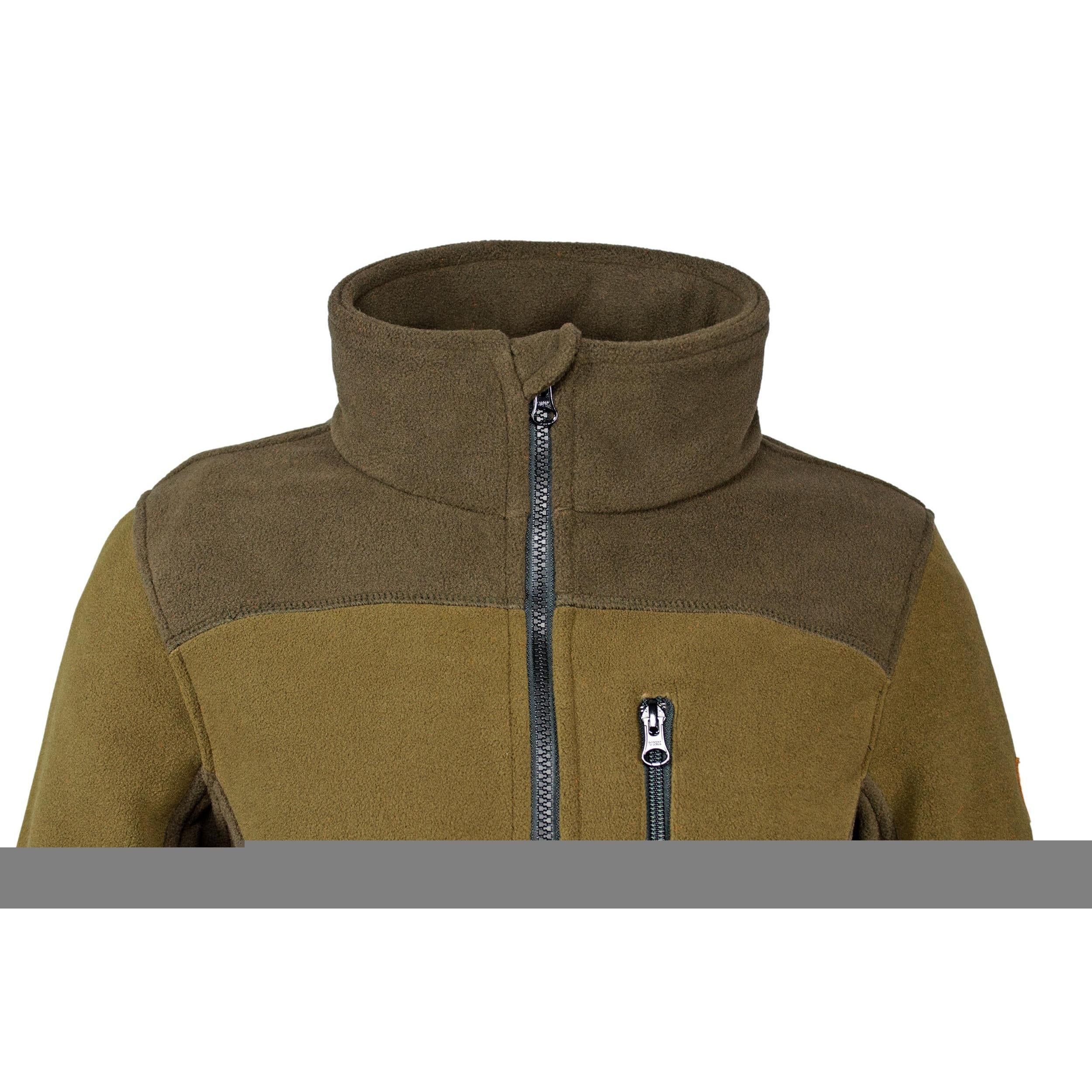 HUBERTUS Damen Fleecejacke EIFEL zweifarbig oliv/braun Jacke Jagdjacke Damenjacke