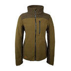 HUBERTUS Damen Fleecejacke EIFEL zweifarbig oliv/braun Jacke Jagdjacke Damenjacke