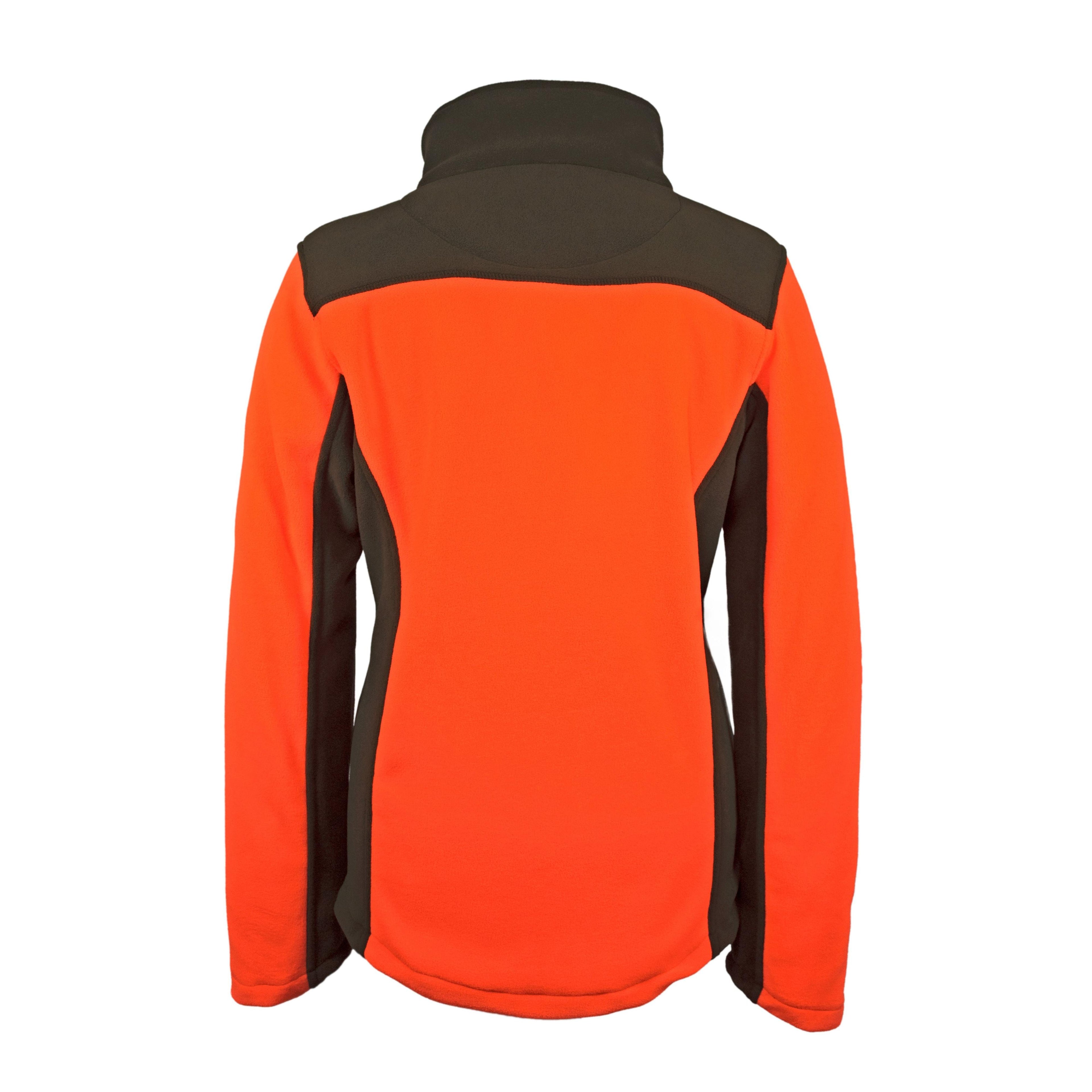 HUBERTUS Damen Fleecejacke EIFEL zweifarbig orange/oliv Jacke Jagdjacke Damenjacke
