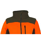 HUBERTUS Damen Fleecejacke EIFEL zweifarbig orange/oliv Jacke Jagdjacke Damenjacke