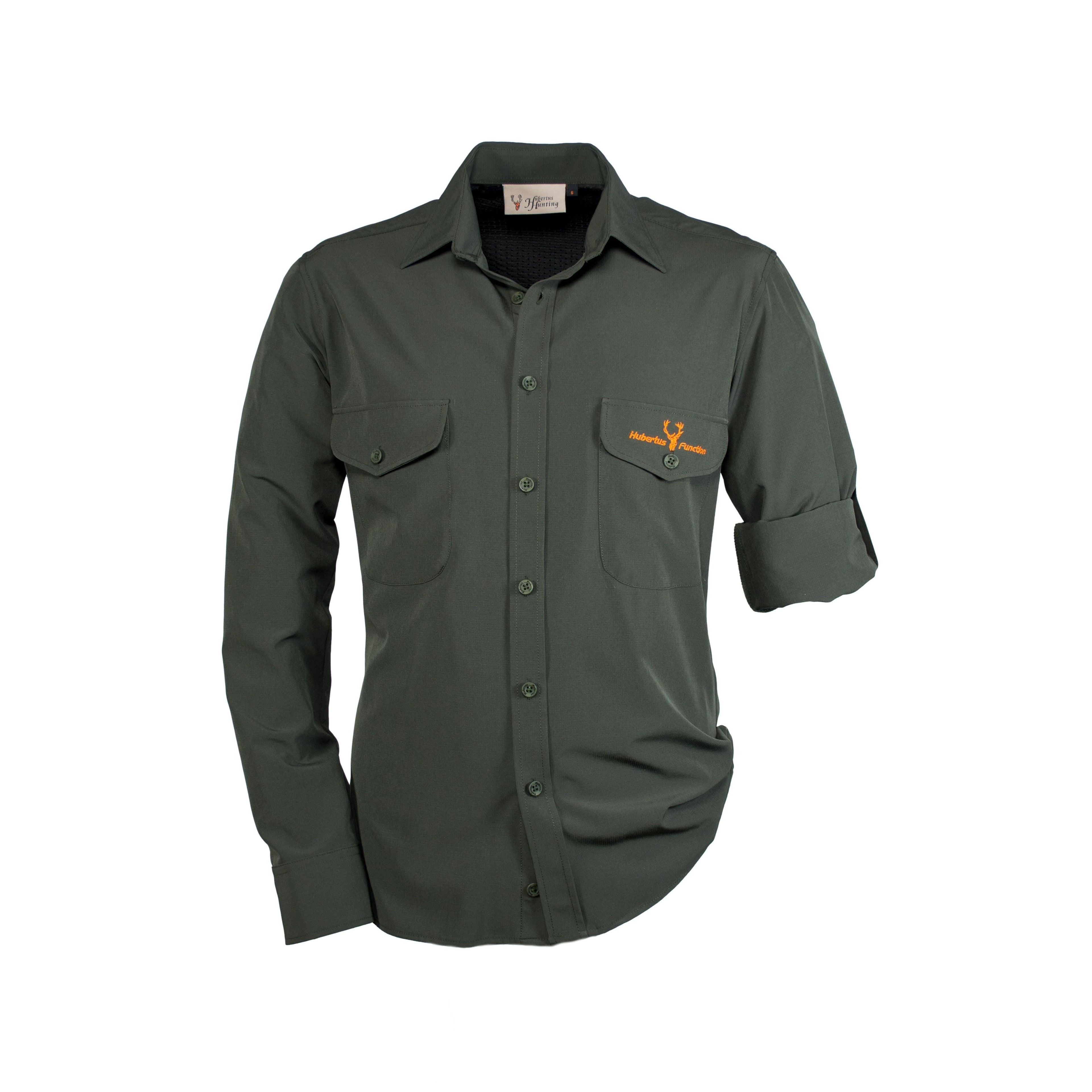 HUBERTUS Funktions-Hemd AMAZONAS oliv Hunting Anti Insect Hemd
