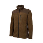 HUBERTUS Herren Fleecejacke EIFEL zweifarbig oliv/braun Jacke Jagdjacke