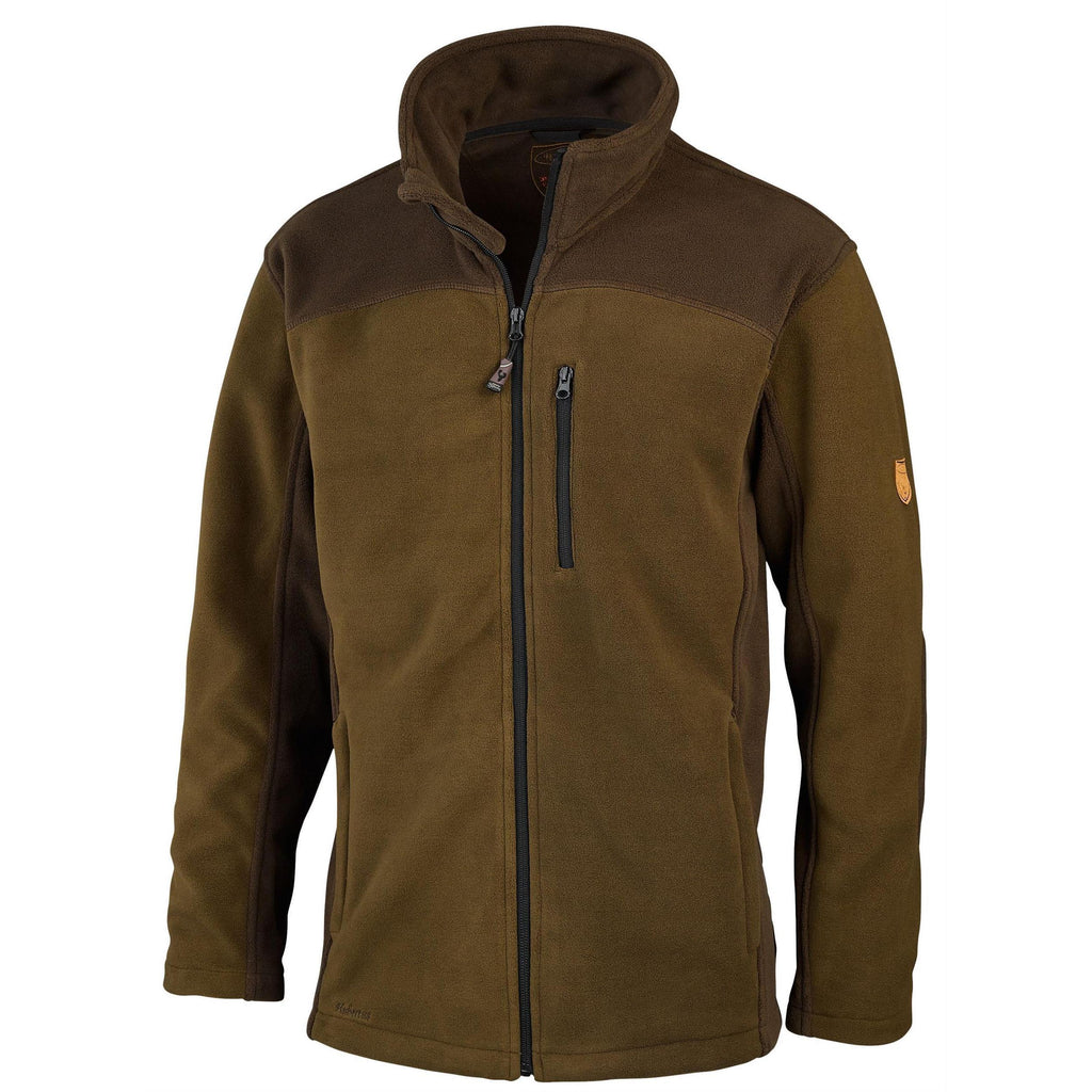 HUBERTUS Herren Fleecejacke EIFEL zweifarbig oliv/braun Jacke Jagdjacke