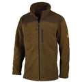 HUBERTUS Herren Fleecejacke EIFEL zweifarbig oliv/braun Jacke Jagdjacke