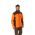 HUBERTUS Herren Fleecejacke EIFEL zweifarbig orange Jacke Jagdjacke