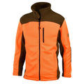 HUBERTUS Herren Fleecejacke EIFEL zweifarbig orange Jacke Jagdjacke