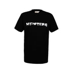 HUBERTUS T-Shirt HUNTING in Schwarz mit Print auf der Brust