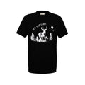 HUBERTUS T-Shirt REAL WILD LIVING in Schwarz mit Brustprint