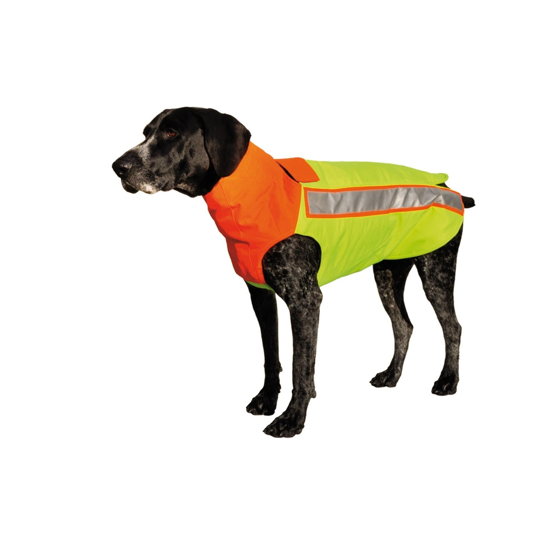 HUBERTUS Hunde Schutzweste mit Kevlar-Einlage orange Hundeweste