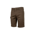 HUBERTUS Herren-Shorts HANNES in oliv – Frontansicht mit Taschen