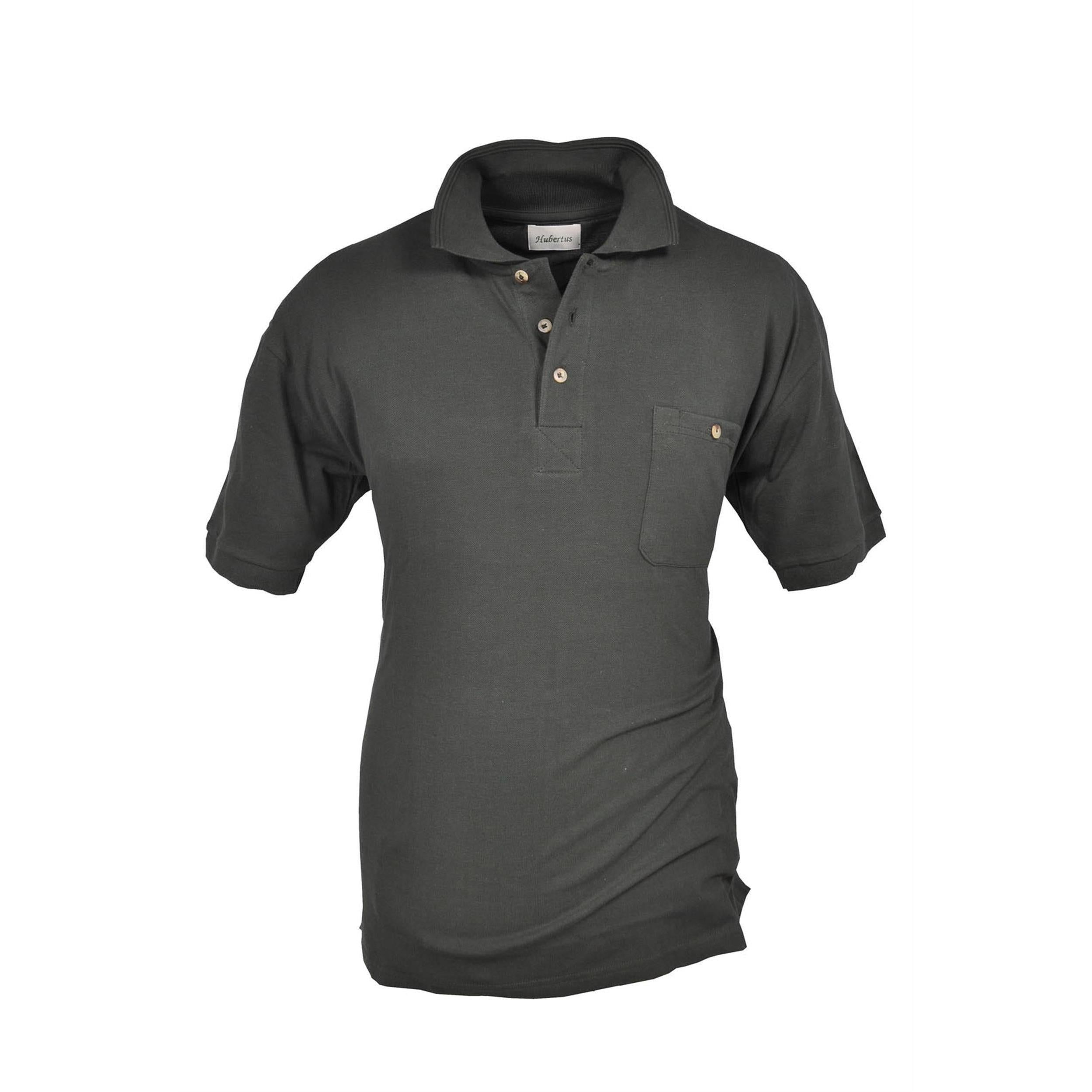 HUBERTUS Funktions-Poloshirt Herren oliv – mit Brusttasche und Kragen