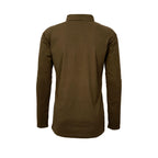 Rückansicht des HUBERTUS Herren-Funktionsshirts – schlichtes Design in Oliv