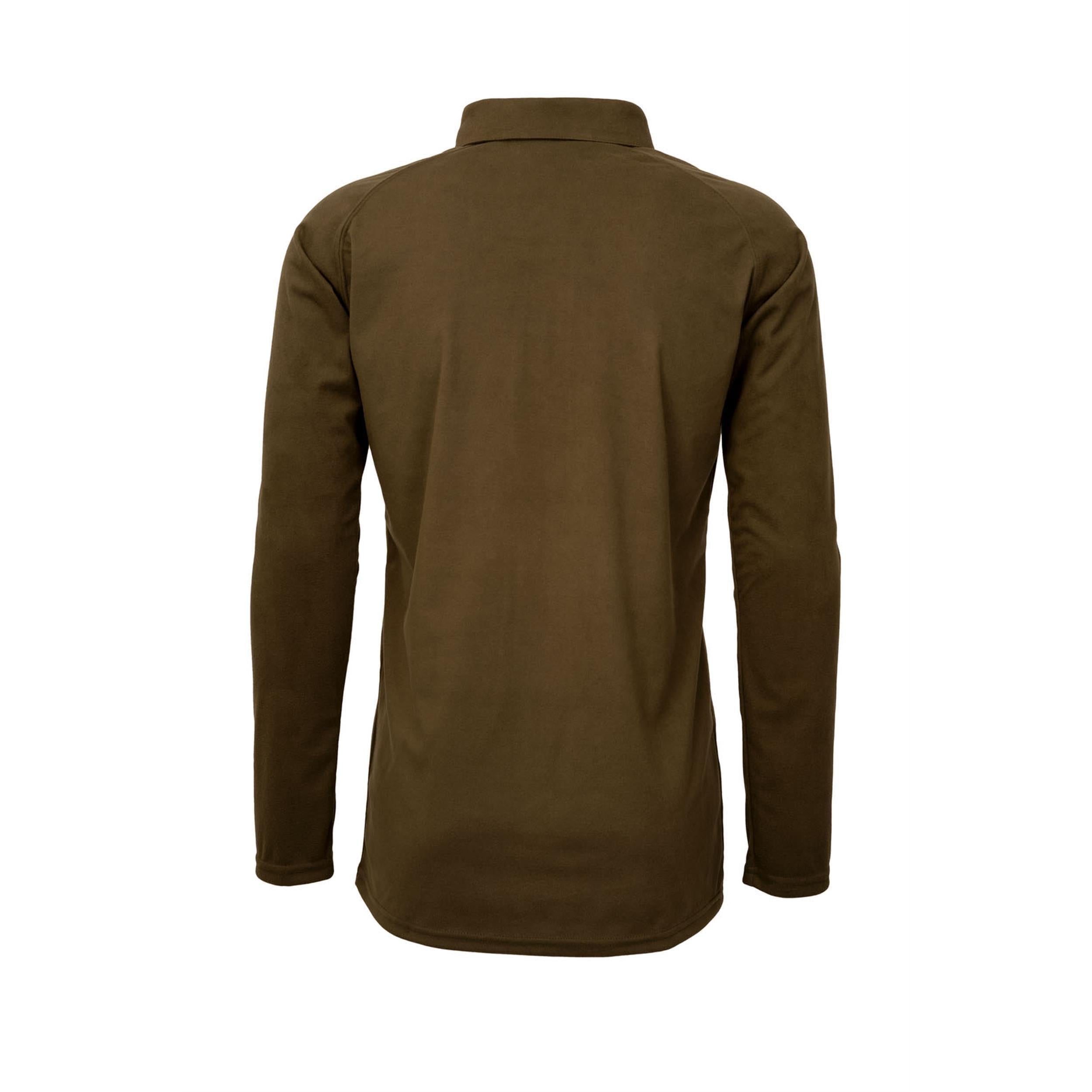 Rückansicht des HUBERTUS Herren-Funktionsshirts – schlichtes Design in Oliv