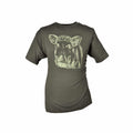 HUBERTUS Hunting Herren T-Shirt KEILERKOPF oliv Printshirt Jagd Shirt