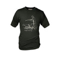 HUBERTUS Hunting Herren T-Shirt ROUGH SHOOTING oliv Printshirt Jagd Shirt