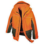HUBERTUS Jagdjacke "DOG KEEPER" orange 3-in-1 Jacke Hundeführer Jacke