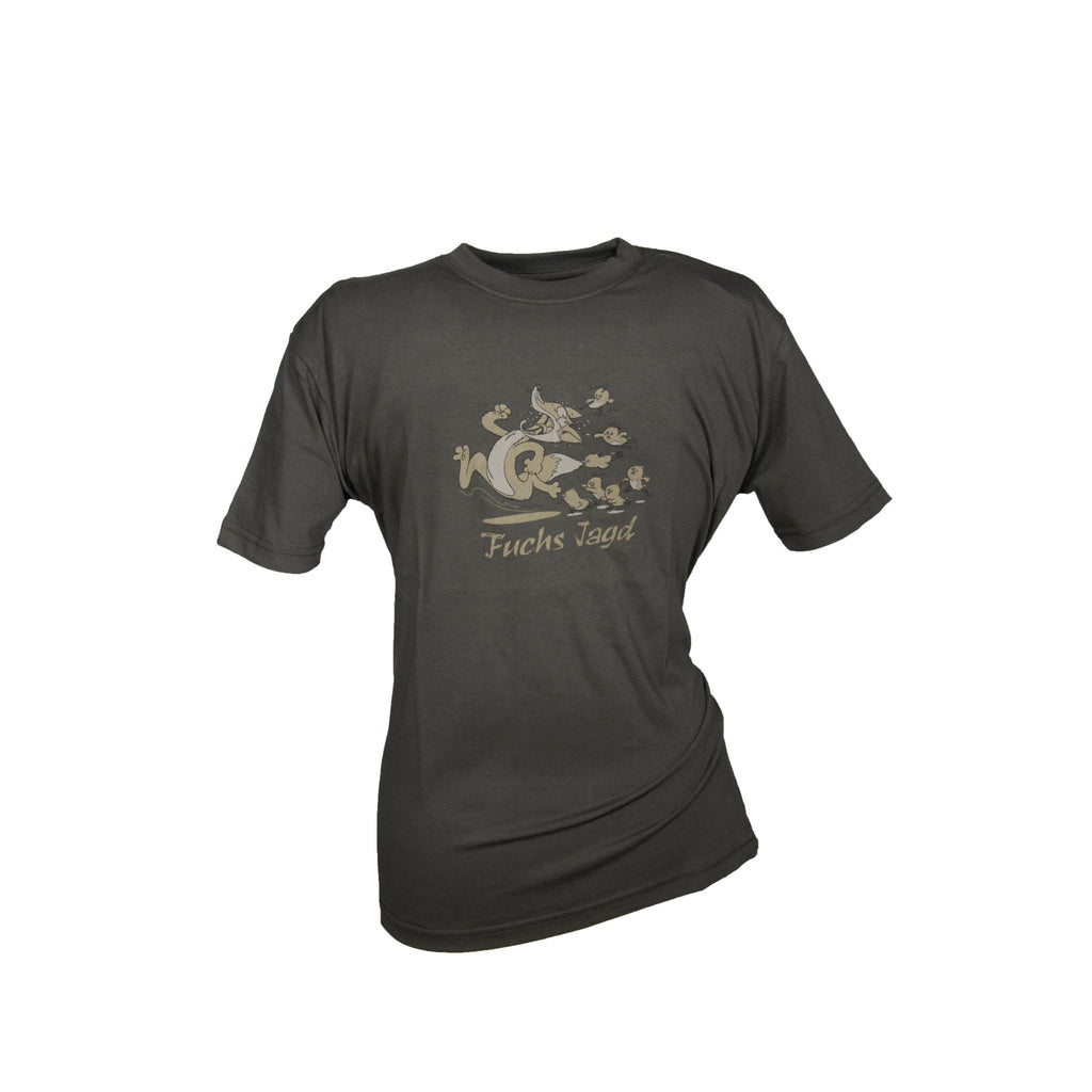 HUBERTUS Kinder T-Shirt "Fuchsjagd" oliv Kids Shirt Printshirt